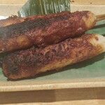 海鮮原始焼 ろば炭魚 - ネギ味噌きりたんぽ〜原始焼きならではの焼き加減と香ばしさ〜❤