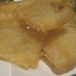 海鮮原始焼 ろば炭魚 - 大根の唐揚げ〜このサクサク、しっとり感は何だろう〜？！とても、大根とは思えない美味しさにびっくり！❤