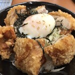 からやま - 甘辛温玉からあげ丼