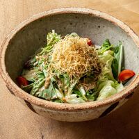 水菜とじゃがいものパリパリサラダ