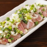 Pork tongue salt sashimi