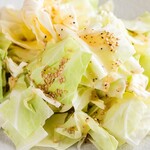 cabbage with salt sauce