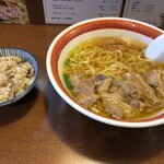 仙台中華そば 銘店嘉一 - 鶏飯セット1,150円