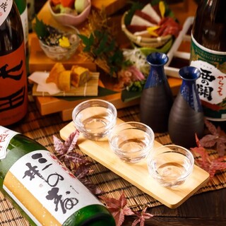 Carefully selected Japanese sake sent directly from the brewery!
