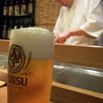 栄寿司 - 生ビール