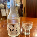 Kappou Oshokuji Yoshidaya - 日本酒（生酒300ml）こしのはくせつ 1350円