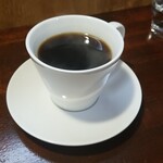 キッチン ブルー グローブ - ホットコーヒーのアップ