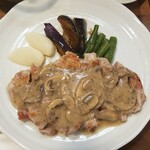 キッチン ブルー グローブ - 上から、ソースが溢れています！、ありがとう