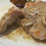 キッチン ブルー グローブ - ロースソテーの断面