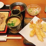 天ぷらくきに - 特上天ぷら定食 最初に配膳されるのは、こちらのセット