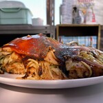 ジャンボお好み焼 みゆき - みゆきモダン¥850断面