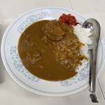 栄楽 - しょうゆラーメン 半カレーセット