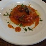 奥伊勢七保鶏のローマ風トマト煮込み