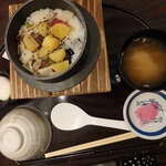 味しるべ 駅逓 - 栗釜飯