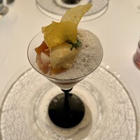 メイ - 『焼き柿と梨 マスカルポーネのムースとあんぽ柿のアイスと一緒に』