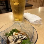 Sushi Izakaya Yataizushi - 茹でた牡蠣のポン酢あえ