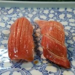 栄寿司 - まぐろ中とろと大とろ