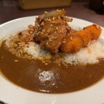 CoCo壱番屋 - ホロ肉ドカンと豪快カレーLevel、1¥1480（税込）＋トッピング、うずら卵