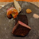 Rogamasteak arcanum - 純但馬、田村牛の炉窯で焼いたステーキ（150g）と有機野菜