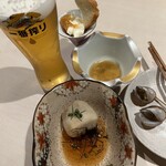 仙臺テラス - お通し4種とビール