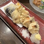 千寿 一歩一歩 - 鮭と白子の天ぷら、これがまた美味かった〜！
写真を撮り忘れていますが、雲仙ハムカツが最推し♡