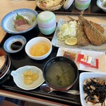 道の駅 サザンセト とうわ レストラン - アジフライ定食