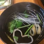 とり政 - 釜飯についているお漬物