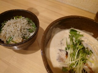 北野 - ラーメン&じゃこ飯♪