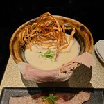 鶏 soba 座銀 - 鶏sobaと肉寿司