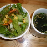 カフェレイラ - 2009年　セットのサラダとスープ