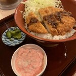 かつふじ - ソースかつ丼+紅しょうがタルタル