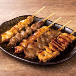 selection 5 types of yakitori