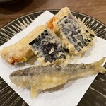 天婦羅割烹 すみ - 山女魚･茄子･南瓜