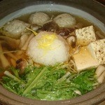 味人 - つくねとキノコのみぞれ鍋