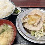 横浜港湾飲食企業組合大棧橋食堂 - 日替り定食（500円）・しょうが焼