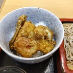 稲荷蕎麦　萬盛 - ミニいか野菜天丼 ♪