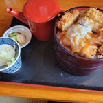 茶そば 扇家 - カツ丼セット (もりそばを注文)