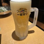 Yakiniku Kingu - お代わりの生ビールも凍ってます