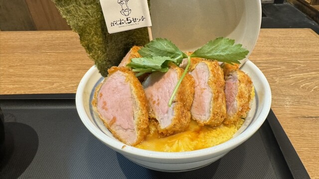 厚さ5センチ400gのカツと400gのごはん 計800g 極厚