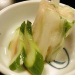 大和 - 特選高級和牛すき焼定食 1480円 の香の物