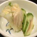 大和 - 特選高級和牛すき焼定食 1480円 の香の物