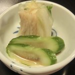 大和 - 特選高級和牛すき焼定食 1480円 の香の物