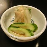 大和 - 特選高級和牛すき焼定食 1480円 の香の物