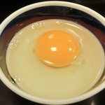 大和 - 特選高級和牛すき焼定食 1480円 の生卵