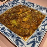 中国料理 旬輝 - ナス炒めのやつ。マイルドな辛さ
