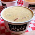 Pike Place Chowder - Today's Market Chowder : Prawns, Crab and Lobster