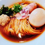 二代目 ガチ麺道場 - 醤油そば味玉トッピングアップ