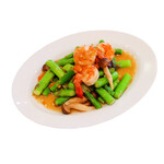 Stir-fried asparagus and shrimp