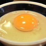 大和 - 特選高級和牛すき焼定食 1480円 の生卵