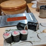 鮨 功 - 2023.11.トロ鉄火と干瓢巻き